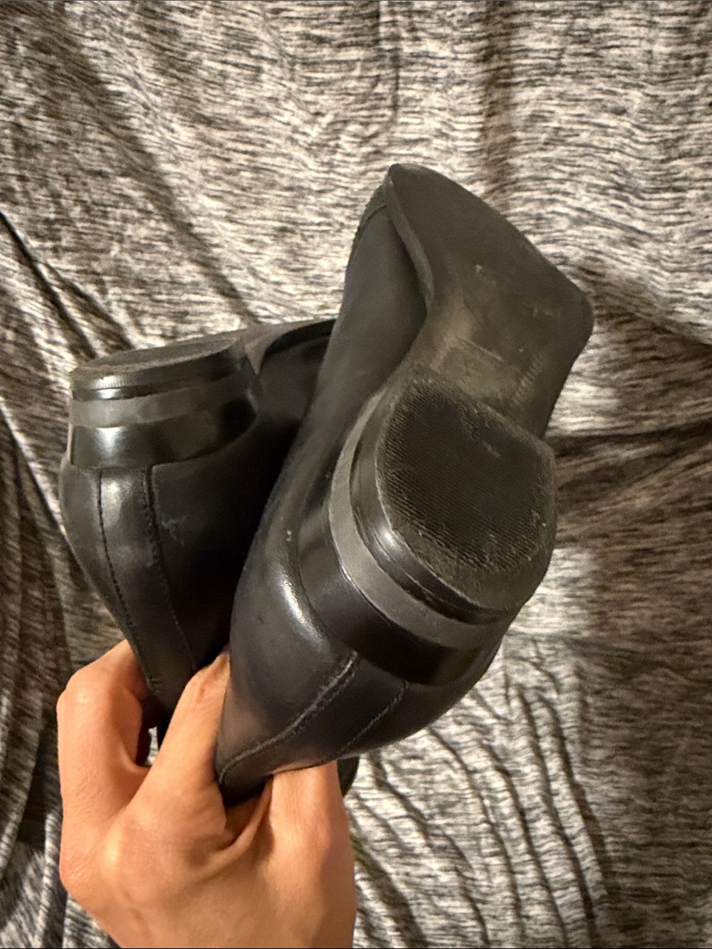 Miista Black Leather Lace-Up Ankle Boots with Gold Toe Cap and Gold Back Accent - Picture 9 of 11